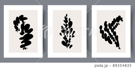 Printable wall art vector poster set vector. 89354835