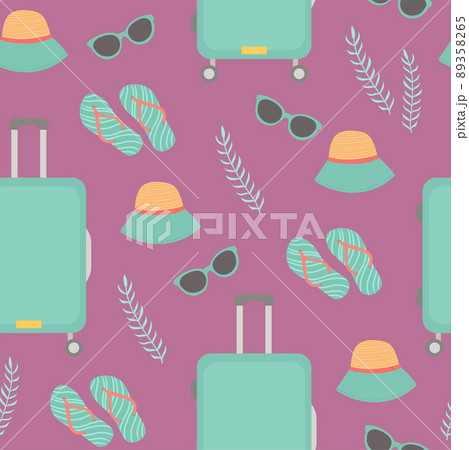 Summer seamless pattern vector and flat design Summer seamless pattern vector and flat design 89358265