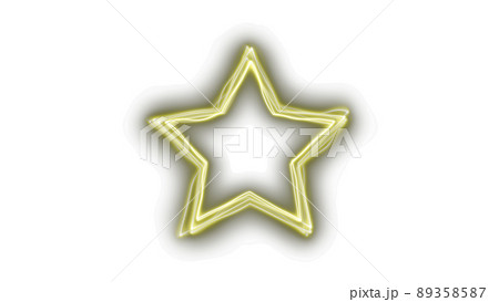 CGライン　歪むレーザーの星形フレーム 89358587