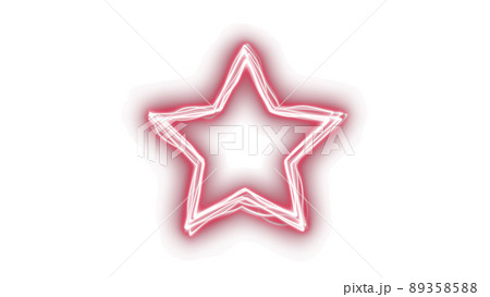 CGライン　歪むレーザーの星形フレーム 89358588