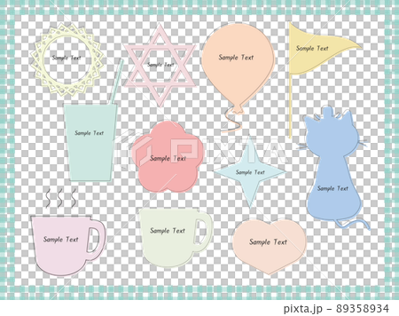 Simple pastel color frameset Simple pastel color frameset 89358934