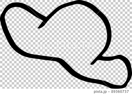 帽子の手書き線画イラストのベクター素材(背景透過) 89360737