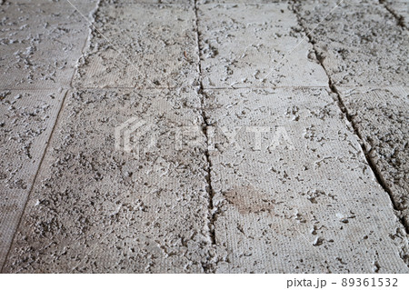 Texture gray plastered floor cement 89361532