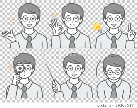 解説するyシャツの若い男性 解説するyシャツの若い男性 89363517