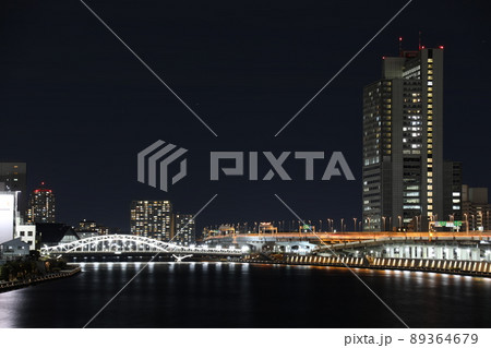 桜橋から見る白鬚橋 89364679