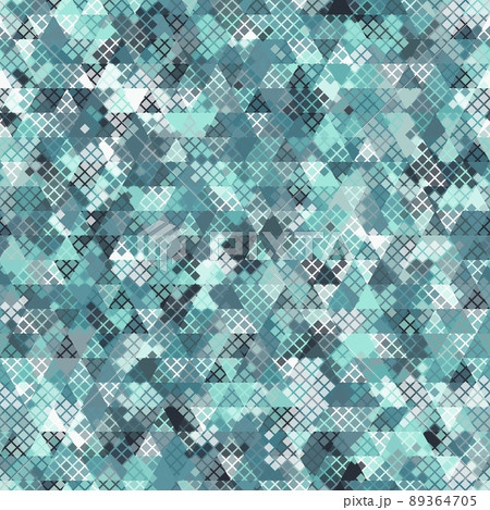 Vector trendy low poly seamless pattern. Camouflage polygonal background 89364705