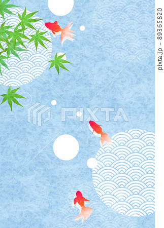 金魚 和柄 文様 背景 金魚 和柄 文様 背景 89365820