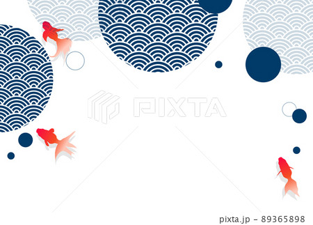 金魚 和柄 文様 背景 金魚 和柄 文様 背景 89365898