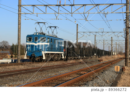 秩父鉄道の石灰岩輸送貨物列車 秩父鉄道の石灰岩輸送貨物列車 89366272