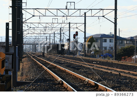 秩父鉄道の石灰岩輸送貨物列車 秩父鉄道の石灰岩輸送貨物列車 89366273