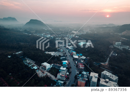 Beautiful view of the seaside town of Krabi Beautiful view of the seaside town of Krabi 89367356