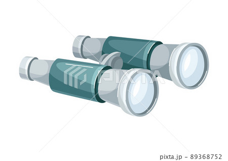 Field or marine binoculars. Optical instrument for viewing distant objects vector illustration 89368752