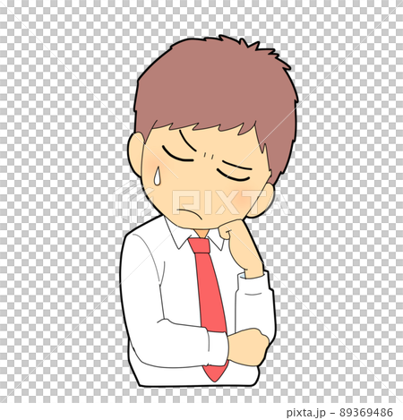 男學生思考 男學生思考 89369486