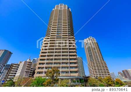 東京 江東区豊洲の都市風景 キャナルワーフタワーズ 東京 江東区豊洲の都市風景 キャナルワーフタワーズ 89370641