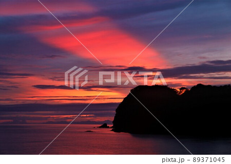 沢田公園からの夕陽 89371045