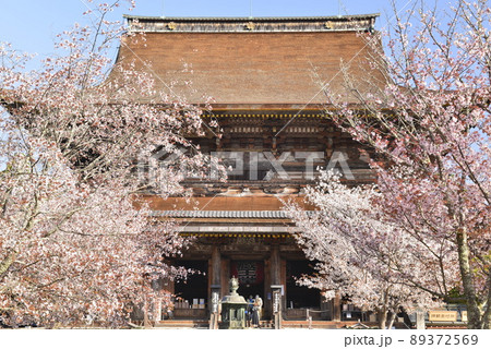 【奈良県吉野山】春の金峯山寺(世界遺産) 【奈良県吉野山】春の金峯山寺(世界遺産) 89372569