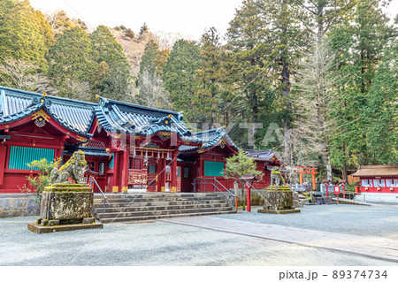 初春の箱根神社 神奈川県箱根町 初春の箱根神社 神奈川県箱根町 89374734