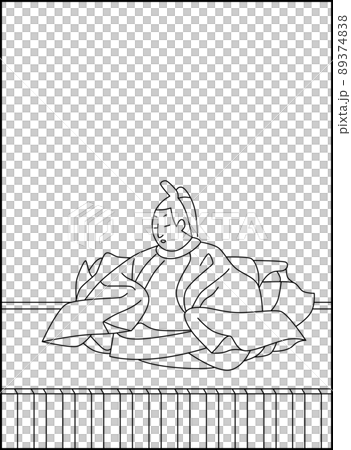 線画百人一首 No.013 線画百人一首 No.013 89374838