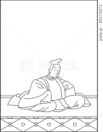 線画百人一首 No.032 89374873
