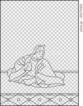 線画百人一首 No.055 89374902