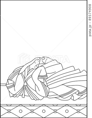 線画百人一首 No.058 線画百人一首 No.058 89374908