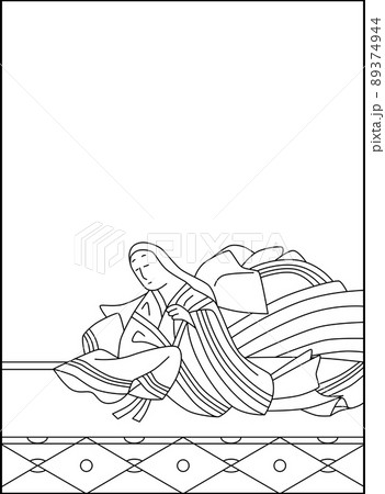 線画百人一首 No.088 線画百人一首 No.088 89374944
