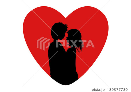 カップルが結ばれるイメージ。運命の出会い、カップル成立、結婚のコンセプト。 89377780