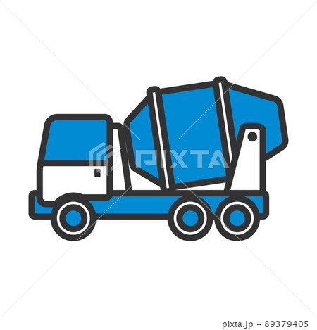 Icon Of Concrete Mixer Truck 89379405