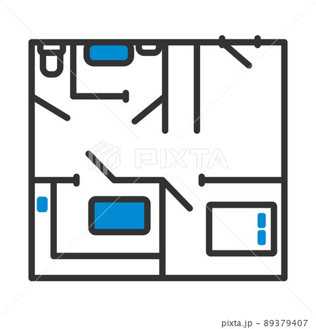 Icon Of Apartment Plan 89379407