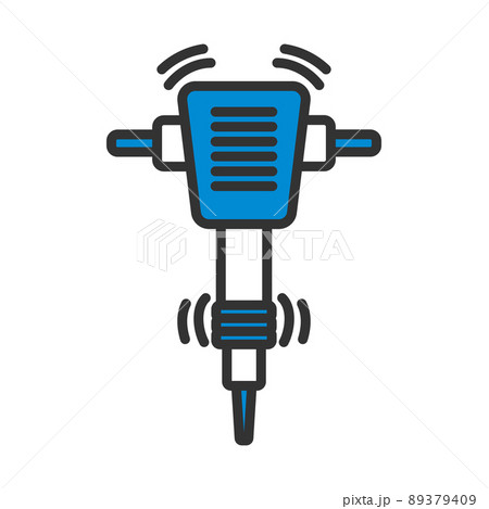 Icon Of Construction Jackhammer 89379409