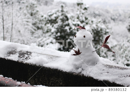 小さくてかわいい雪だるま 89380132