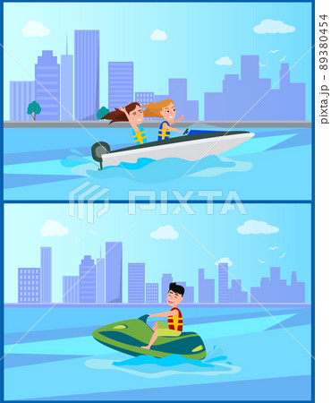 Summer and Sport Collection Vector Illustration 89380454