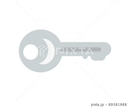 Key Silver Object Closeup Vector Illustration Key Silver Object Closeup Vector Illustration 89381988