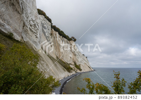 Beautiful chalk cliffs at Mons Klint in Denmark Beautiful chalk cliffs at Mons Klint in Denmark 89382452