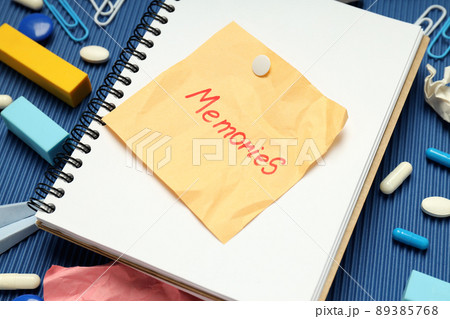 Concept of problems with memory, amnesia disease 89385768