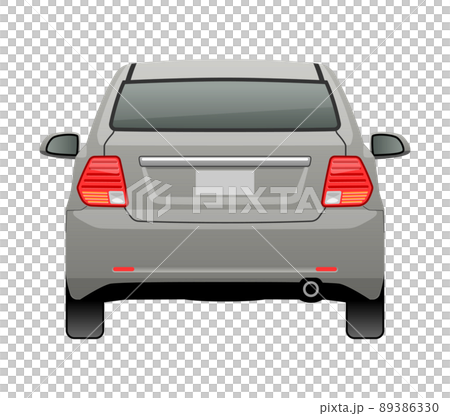 Illustration of a car seen from behind (sedan) Illustration of a car seen from behind (sedan) 89386330