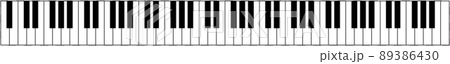 Illustration of a simple 88-key piano keyboard Illustration of a simple 88-key piano keyboard 89386430