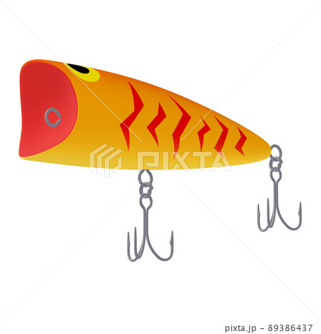 Illustration material of fishing tackle lure - Stock