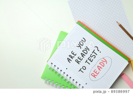 Concept of exams and tests, space for text Concept of exams and tests, space for text 89386997