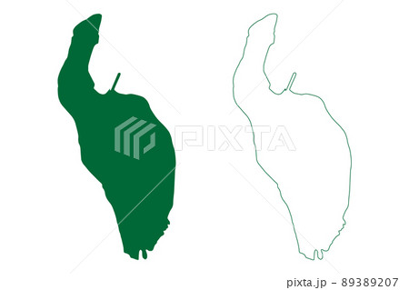 Goree island (Republic of Senegal) map vector illustration, scribble sketch Ile de Goree map Goree island (Republic of Senegal) map vector illustration, scribble sketch Ile de Goree map 89389207