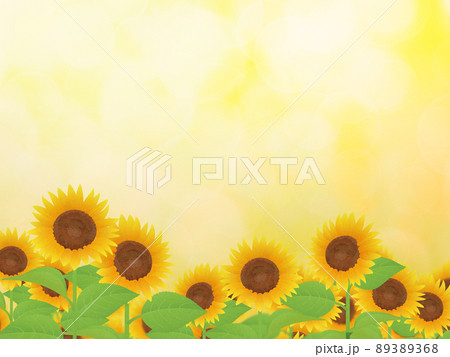 ひまわり 夏 イメージ背景素材のイラスト素材 3368