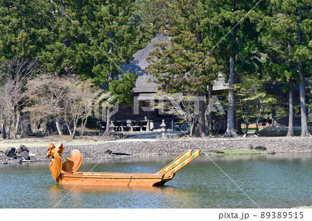 風景、風景、景観、春、青空世界文化遺産、世界遺産、文化遺産、ユネスコ、登録、毛越寺、もうつじ、慈覚大 89389515