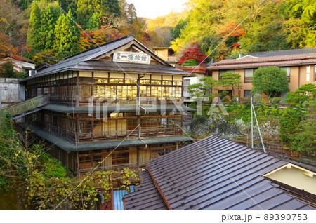 鎌先温泉の町並み(宮城県白石市) 鎌先温泉の町並み(宮城県白石市) 89390753