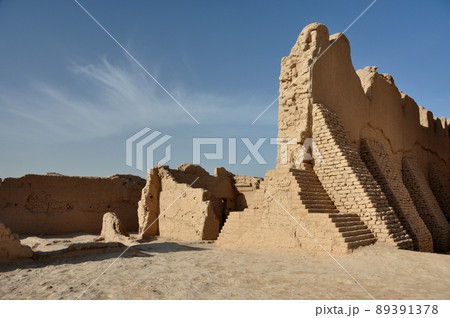 シルクロード　中国　新疆ウイグル自治区　トルファン　高昌故城 89391378