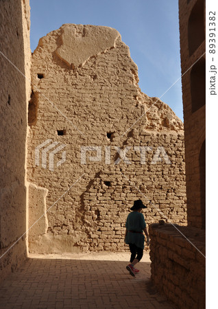 シルクロード　中国　新疆ウイグル自治区　トルファン　高昌故城 89391382