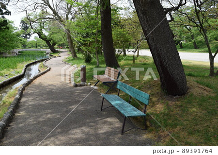 公園のベンチ 公園のベンチ 89391764