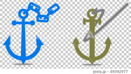 海底に沈めるアンカーのイラスト 海底に沈めるアンカーのイラスト 89392977