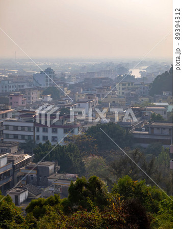 High angle view of the Tanzhou Town cityscape 89394312