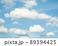 Many small clouds in blue sky.Summer cloudy.White clouds floating in the sky 89394425