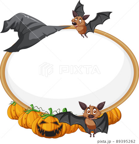Blank wooden signboard with bat in halloween theme Blank wooden signboard with bat in halloween theme 89395262